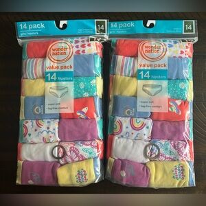 28pr. Girls Wonder Nation Hipster Underwear Size 14 (2/14pk bundle)